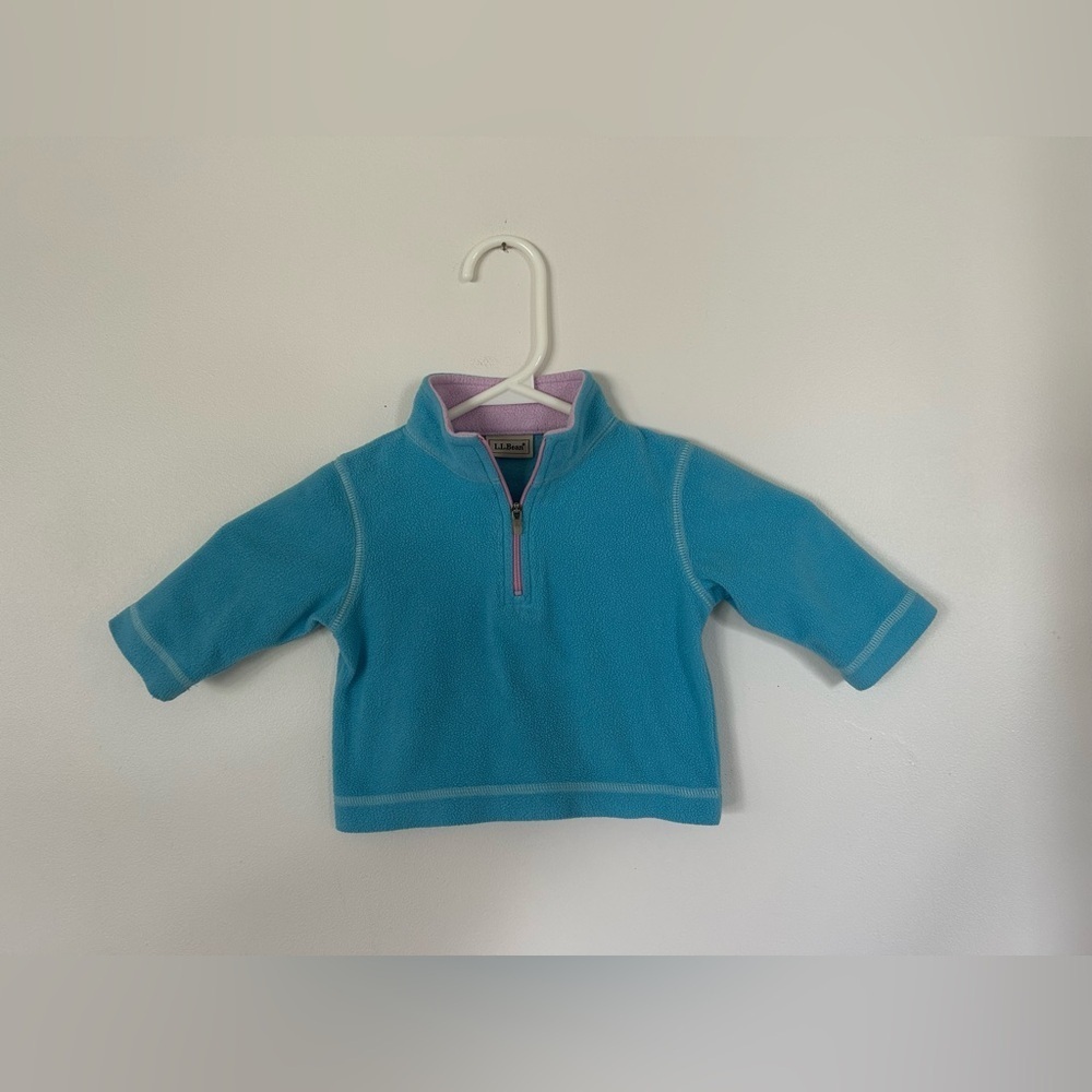 Vintage L.L. Bean Fleece Jacket 3-6 Months Baby Blue